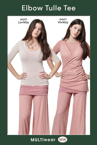 Elbow Tulle Tee (2-Way)