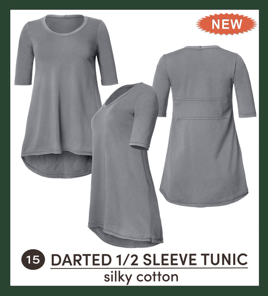 Darted 1/2 Sleeve Tunic