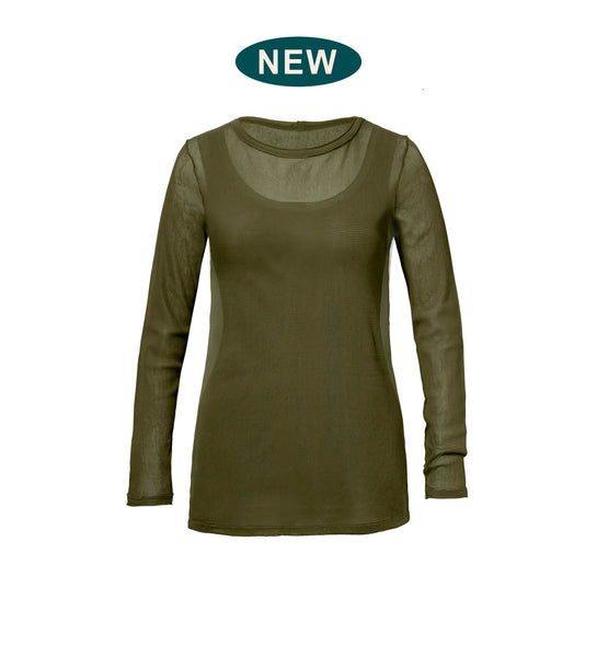 Tulle Trimmed Long Sleeve • SOLD OUT