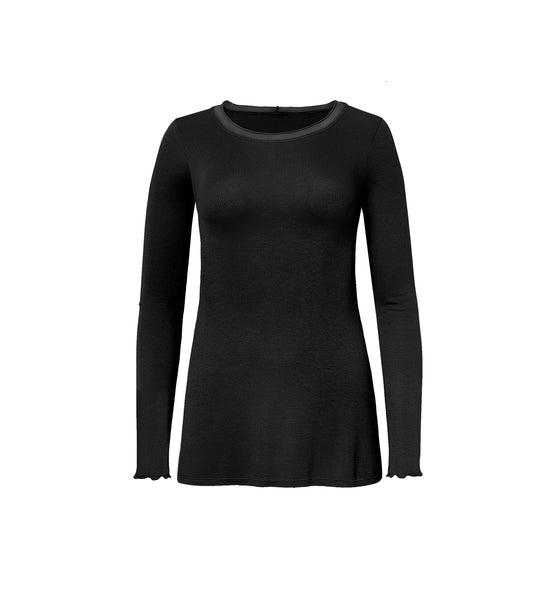 Rib Trimmed Long Sleeve • SOLD OUT