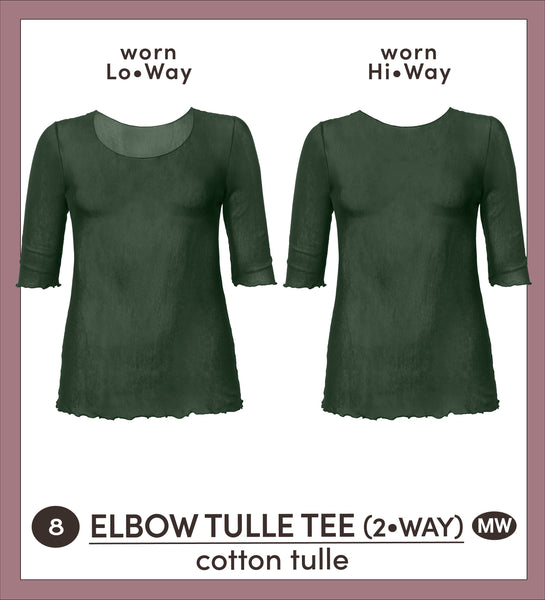 Elbow Tulle Tee (2-Way)