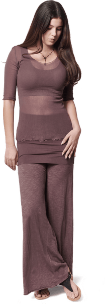Elbow Tulle Tee (2-Way)