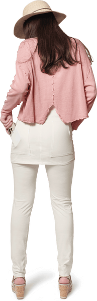 Wide Tulle Crop