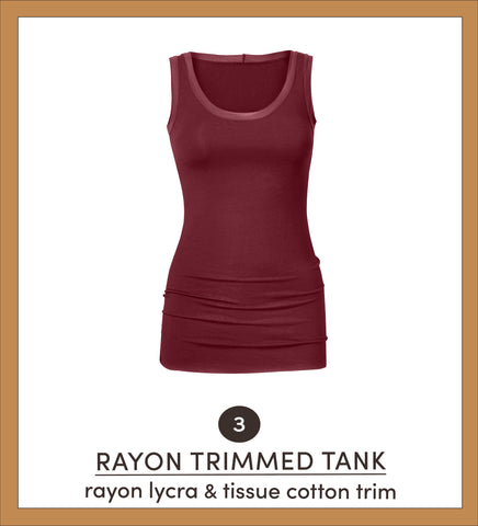 Rayon Trimmed Tank - SOLD OUT
