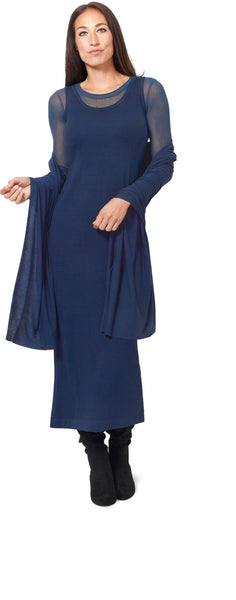 Tulle Trim Long Sleeve