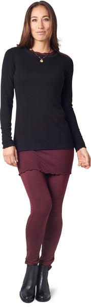 Rib Trimmed Long Sleeve