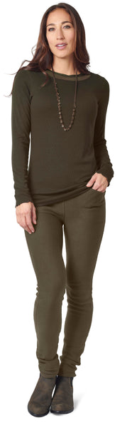 Rib Trimmed Long Sleeve