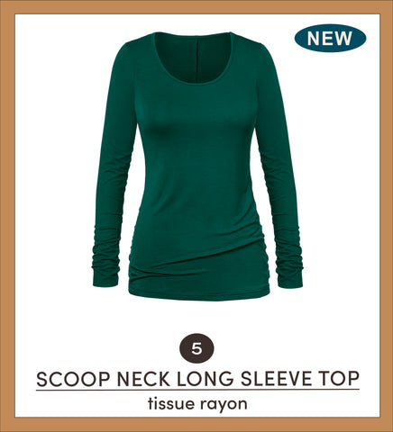 Scoop Long Sleeve Top - SOLD OUT