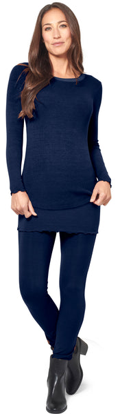 Rib Trimmed Long Sleeve