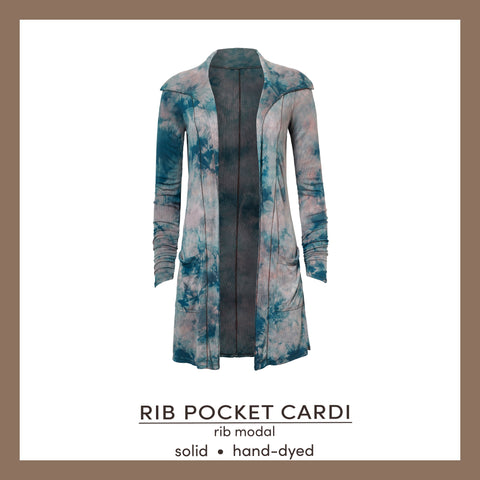 Rib Pocket Cardi • Hand-Dyed
