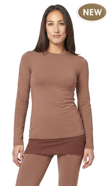 Cotton Trimmed Long Sleeve