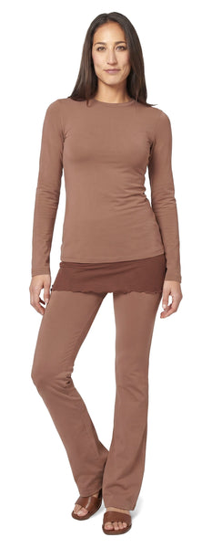 Cotton Trimmed Long Sleeve