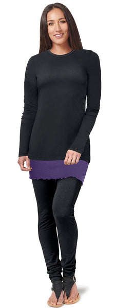 Cotton Trimmed Long Sleeve